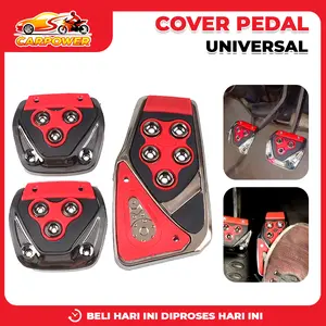 Cover Pedal Mobil Anti slip Set Injak Kaki Mobil Manual Universal Berkualitas