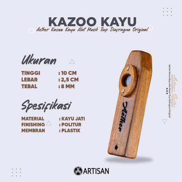 ARTISAN Kazoo Kayu Alat Musik Tiup Original Aether