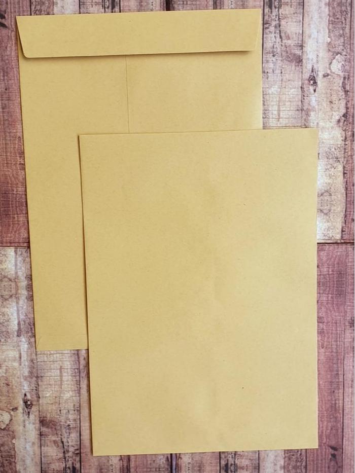 Gambar 100 Lembar Amplop Coklat Polos Tanpa Tali 310 Ukuran 25 x 35 Synergy dari Comart Store Kota Semarang Tokopedia