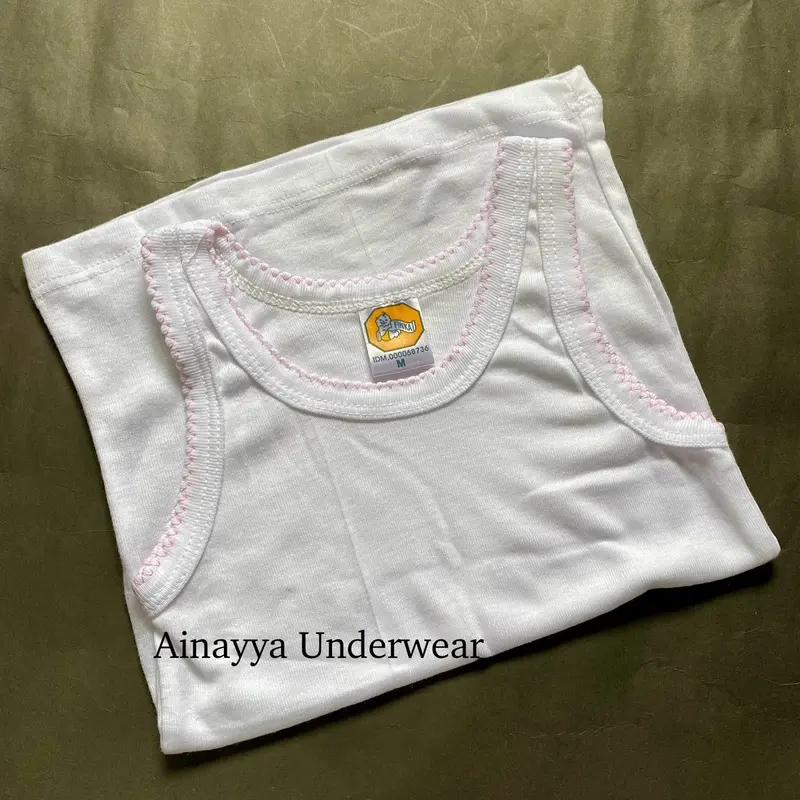 (6pcs) Singlet Kaos Dalam Anak Finka Cewek Cowok Bahan Adem Fashion 0