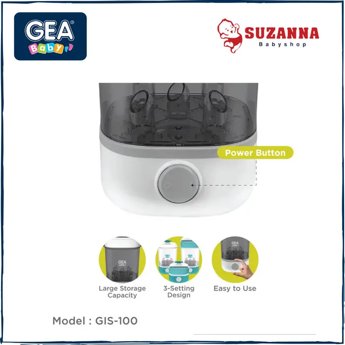 Gea Baby GIS-100 Instant Steam Sterilizer / Steril Uap Botol Bayi 2