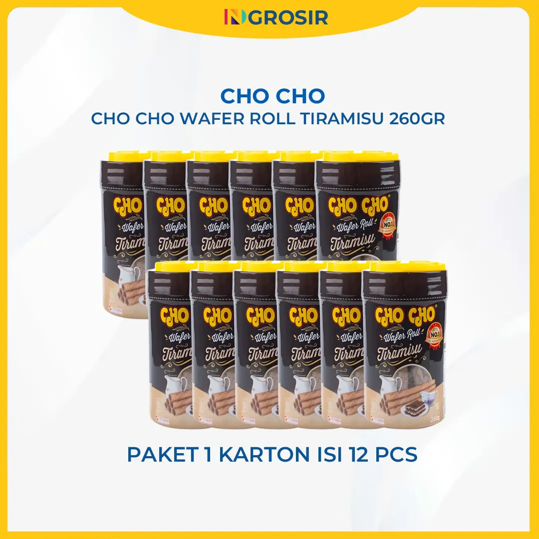 Cho cho Wafer Roll Tiramisu 260GR 1 Karton