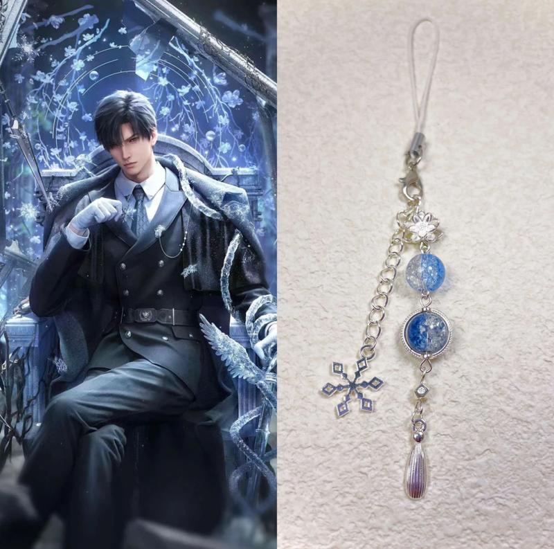 Charm điện thoại, Chủ đề tình yêu và không gian sâu, Xavier, Zayne, Rafayel, Sylus, Phụ kiện trang trí điện thoại đính cườm, Dây đeo điện thoại, Móc chìa khóa, Quà tặng, Dây buộc 4