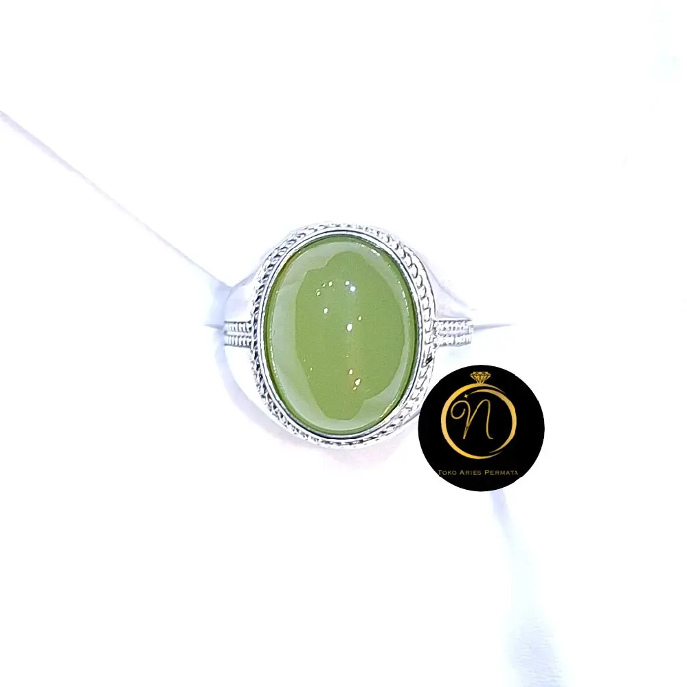 Cincin Batu Akik Pucuk Pisang Super Premium dan Super Mewah Dim 12x16