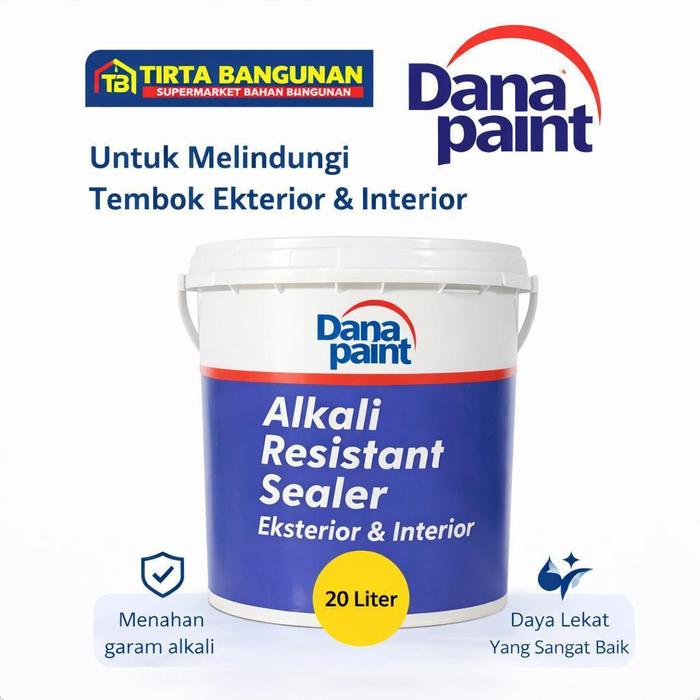 Gambar Danapaint Alkali Resistant Sealer 591 0001 Cat Dasar Tembok 20 Liter Putih - Daya Lekat Baik & Resistensi Alkali Tinggi dari Tirta Bangunan Kota Depok Tokopedia