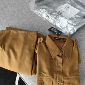 Baju Stelan Pemda/Khaki Saku Dada Wanita/Baju keki/PNS/ASN