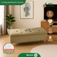 Gambar ND Decoration - Bench Storage Sofa Penyimpanan Minimalis Modern Box Multifungsi Aesthetic Beludru - Grey dari ND Decoration Kab. Bogor 1 Tokopedia