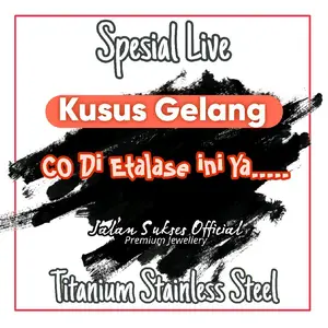 Kusus Live Etalase Gelang Titanium Eksklusif  Bracelets Embos, Pengait Lobster dan Serut