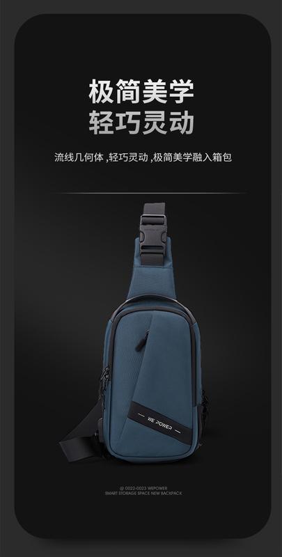 Product Introduction of Men's Casual Chest Bag Oxford Cloth Single Shoulder Crossbody Bag Youth Backpack Large Capacity Sports Bag handbags chest bag 가방 3