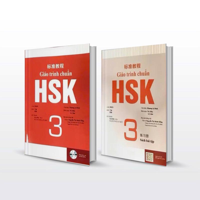 Sách - Giáo trình chuẩn HSK 3 SGK+SBT Bản đẹp kèm file nghe đáp án