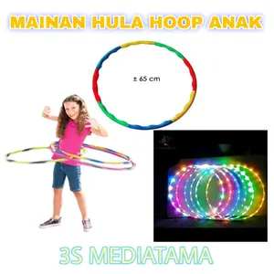 Mainan Hula Hoop Anak Mainan Edukasi Bongkar Pasang LED Hula Hoop Hola Hop Alat Olah Raga Outdoor Toys Olahraga