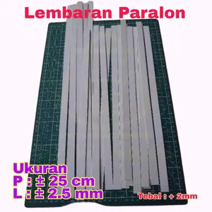 ( 10 Biji ) Lembaran Paralon PVC 2.5mm x 25cm Bukan Foam Board Bahan Miniatur