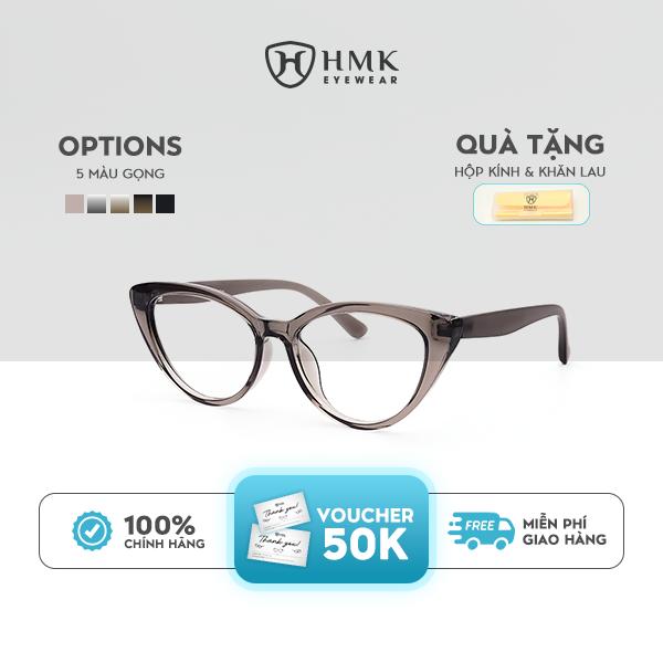 Gọng Kính Mắt Mèo HMK Eyewear Nhựa Dẻo Bền Bỉ Thời Trang Nữ Trendy Thanh Lịch Cá Tính Fashion - MM1304