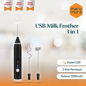 Marumura USB Milk Frother | Hand Mixer Mini | Whisk Electric