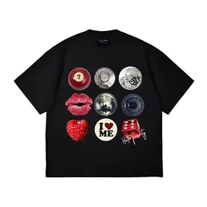 Kaos Boxy Pria Modis Klasik dan Serbaguna Atasan Wanita Kaos Kain Katun Murni Nyaman Lembut Klasik Abadi Gaya Streetwear untuk Pria dan Wanita Desain Unik Sistem Suara