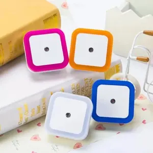 Lampu tidur night/Sleep Mini lamp dekorasi hias kotak LED otomatis sensor cahaya
