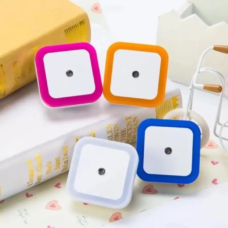 Lampu tidur night/Sleep Mini lamp dekorasi hias kotak LED otomatis sensor cahaya
