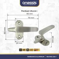 Gambar Onassis Rambuncis Jendela RB/ONS-23A-1 Pengunci Jendela Klasik Heavy Duty Zinc Alloy Casting - Antique Brass dari ONASSIS BELLUCCI OFFICIAL Kota Tangerang 4 Tokopedia