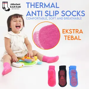 Kaos Kaki Panjang Anak Gel Anti Slip Socks Katun Tebal Thermal