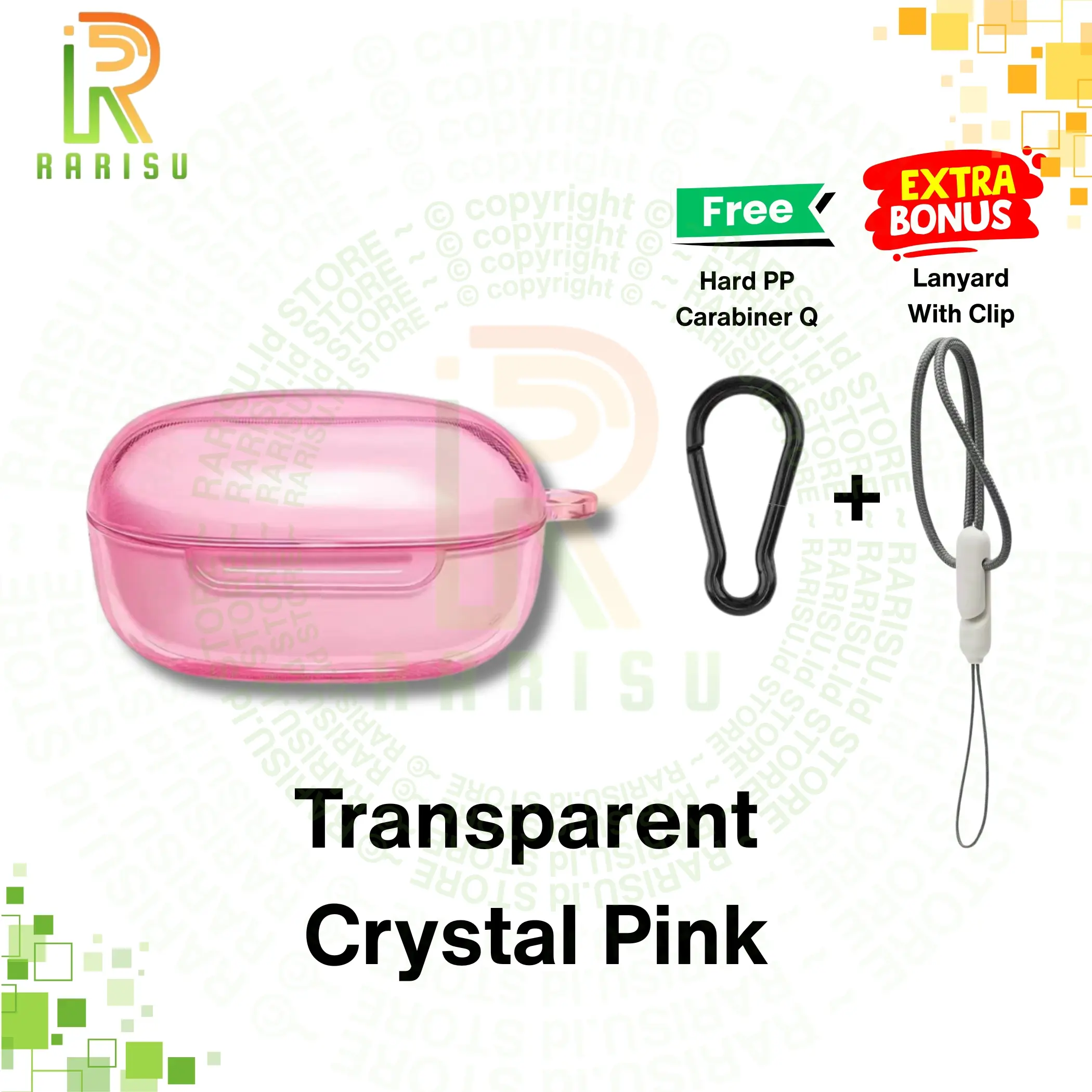 Transparent Crystal Pink