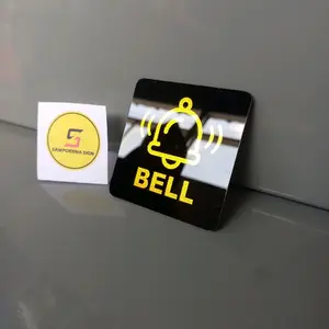 SamPoerina Sign Tulisan Bell Acrylic Modern Logo Aesthetic untuk Dekorasi Ruangan