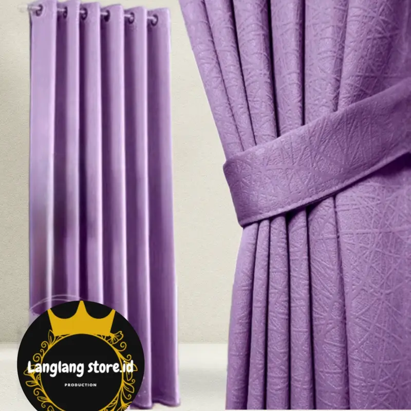 Gorden Hordeng Blackout Polos Emboss minimalis mewah dan cantik 6