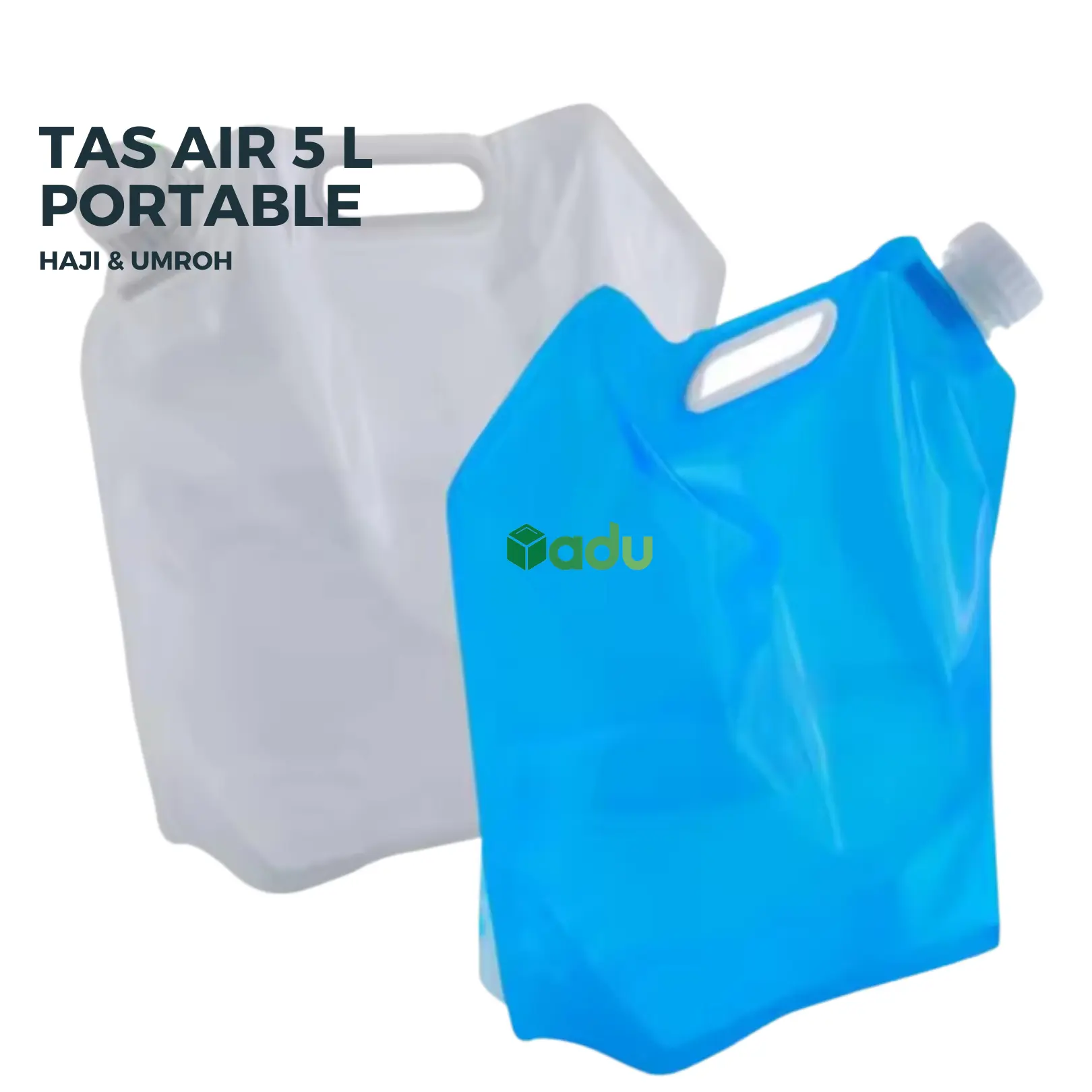 Jerigen Lipat Travel Portable BPA Free 5 Liter Perlengkapan Haji dan Umroh