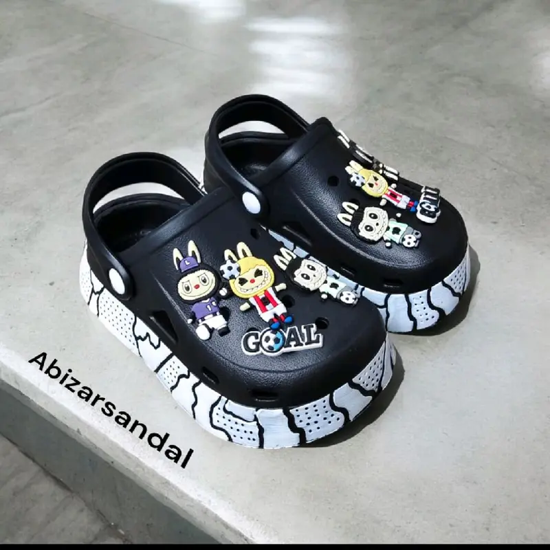 Sandal Baim Anak Laki Laki 2-8 Tahun Motif Labubu FDR069 Sandal Anak Viral Anti Slip Empuk 1
