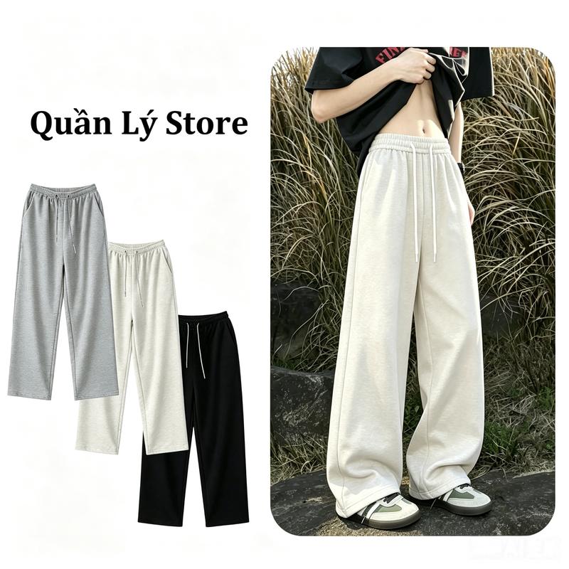 Quần ống suông siêu trendy Dây kéo tiện lợi full màu xịn xò Mặc hè mát đông ấm…