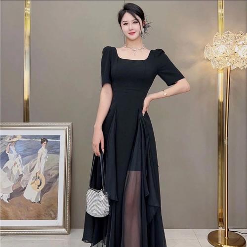 dress pesta elegan ASHLEYlauren 11325 Evening Gown with Flutter Sleeves