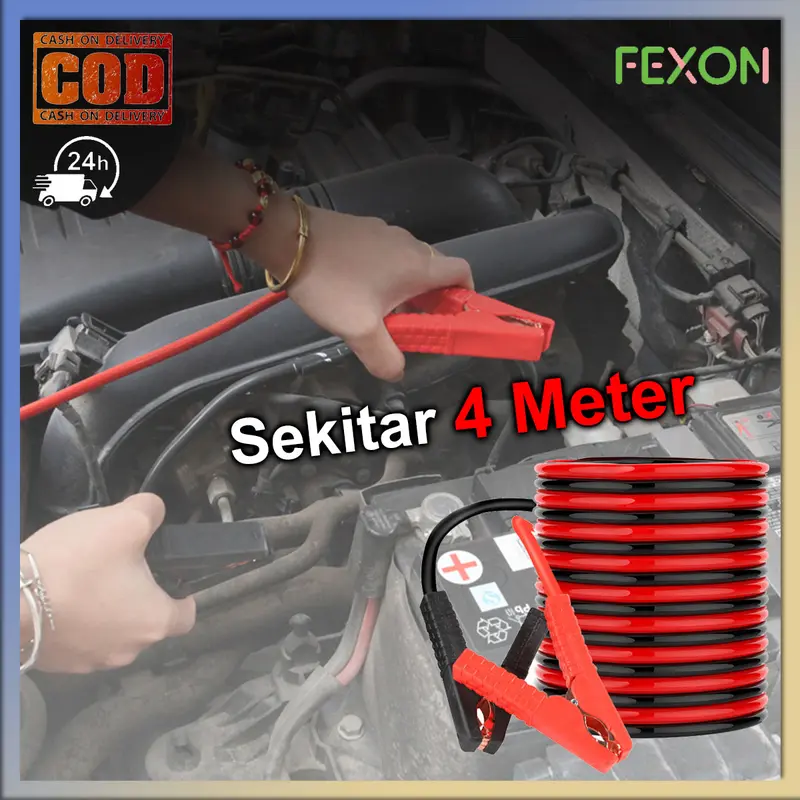 【COD】FEXON Kawat Pengapian Mobil Tembaga Murni Berkualitas Tinggi Panjangnya Sekitar 4 Meter 0