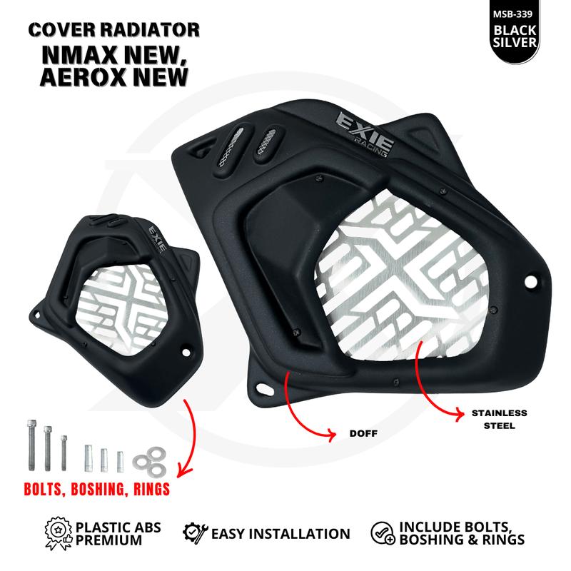 Cover Radiator Yamaha Nmax new,  Aerox new,  Nmax NEO , Lexi 155  Penutup Radiator Exie Art 4