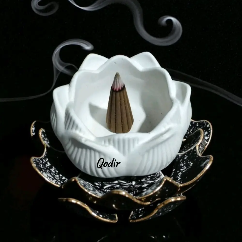 Tempat Holder Tatakan Dupa /Lilin Lotus Bunga teratai Estetik
