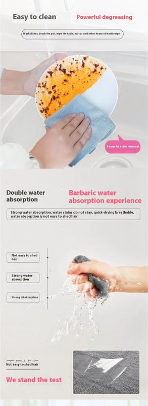 Product Introduction of Microfiber removable rag daily necessities department store blue box disposable lazy scouring pad kitchen dish cloth Cleaning 3