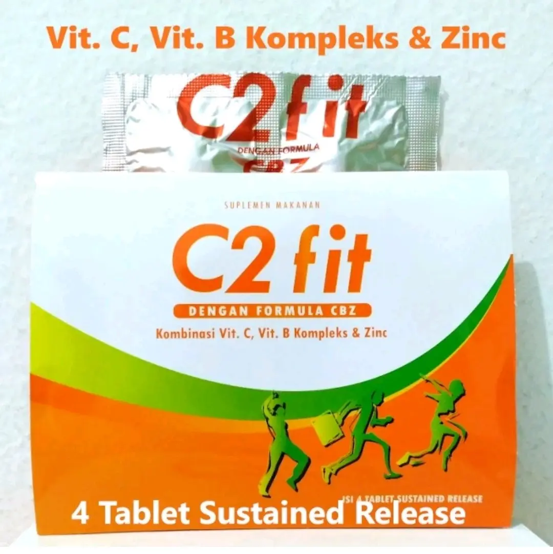 C2fit vitamin b complek dan zinc ready stok