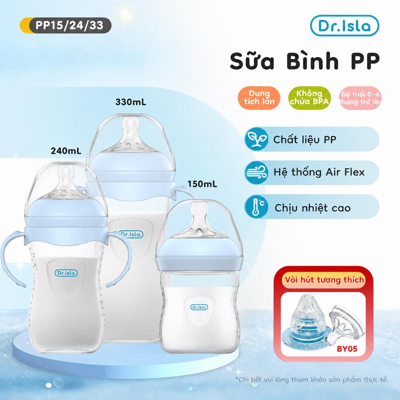 Dr.Isla PP15/24/33 Chính Hãng | Thiết Kế Cổ Rộng, PP Chịu Nhiệt & Không BPA |…