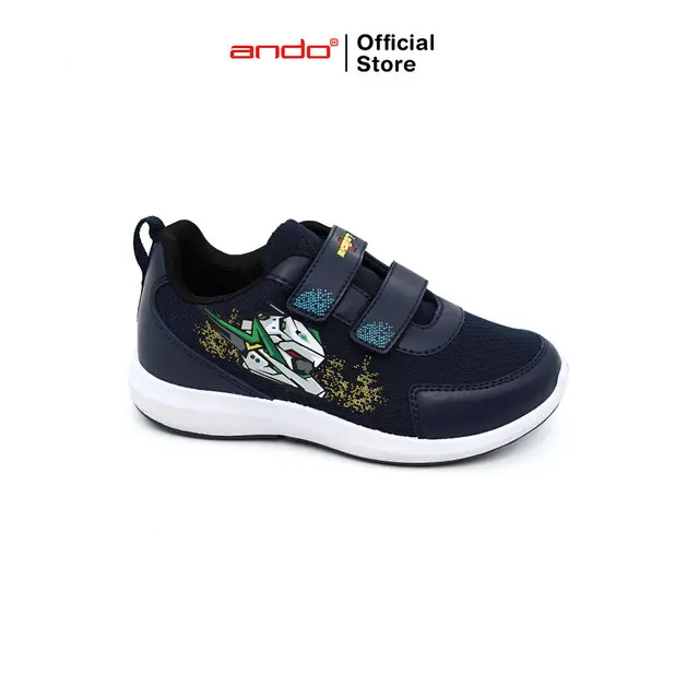 Ando Official Sepatu Sneakers Robotika V Anak Biru Tua/Hitam 1