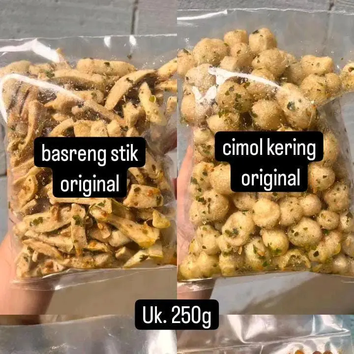 Sebring Pool Enak/Seblak Kering asin pedas ori/ isian pouch 250gram, 1/2 (500gram) dan 1 kg Snack Cemilan Food Keripik 2