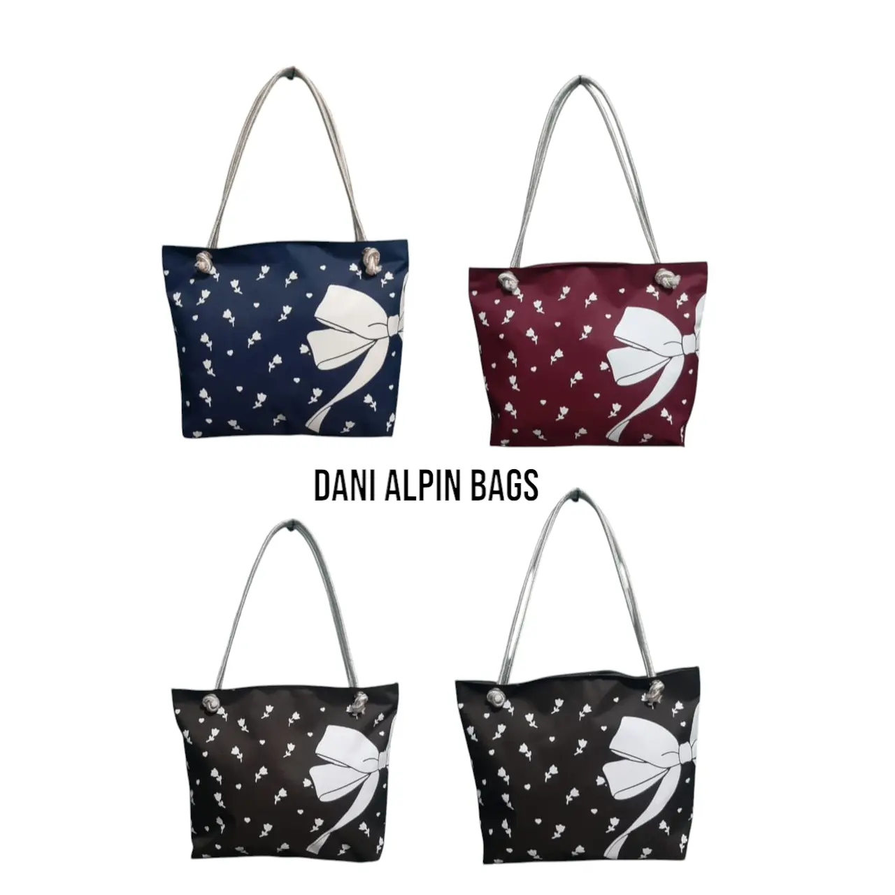 Tote Bag Wanita Motif Terbaru Tas Tote wanita Tali Sumbu Totebag Kekinian/dani alpin bag/motif pita