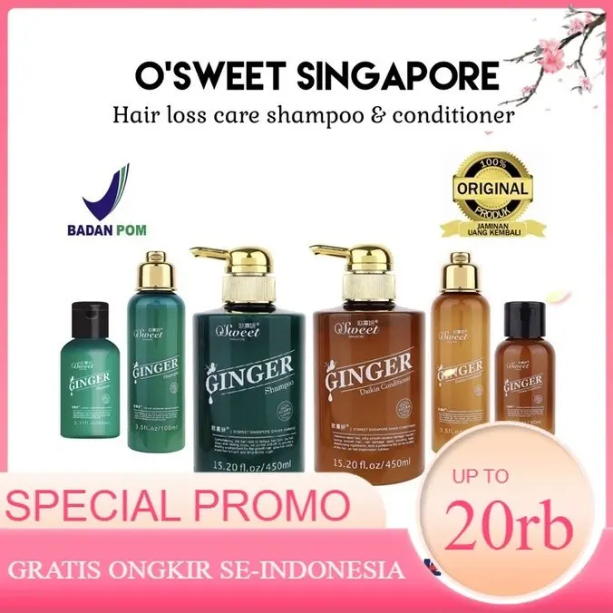 O’Sweet Singapore Shampoo dan Conditioner Original | instan grab gojek gosend
