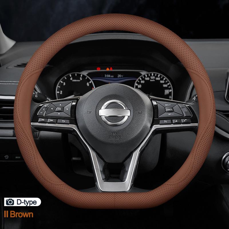 Product Introduction of Car Steering Wheel Cover Wrap for Nissan X-TRAIL Rouge Qashqai 2010-2019 2020 2021 2022 2023 2024 D O Type Braid On Steering-Wheel 10