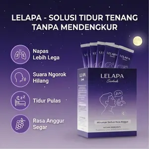 Lelapa - Solusi Tidur Tenang Tanpa Mendengkur Minuman Fiber 1 Box isi 10 Sachets