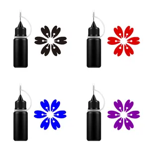 HENNA Isi Ulang Tinta Tato 10ml Hitam Merah Biru Ungu