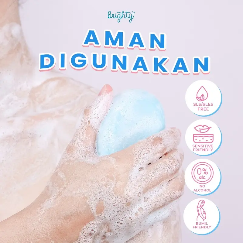 Brighty Glow & Bright Bar Soap Sabun Mandi Pencerah kulit hitam 4