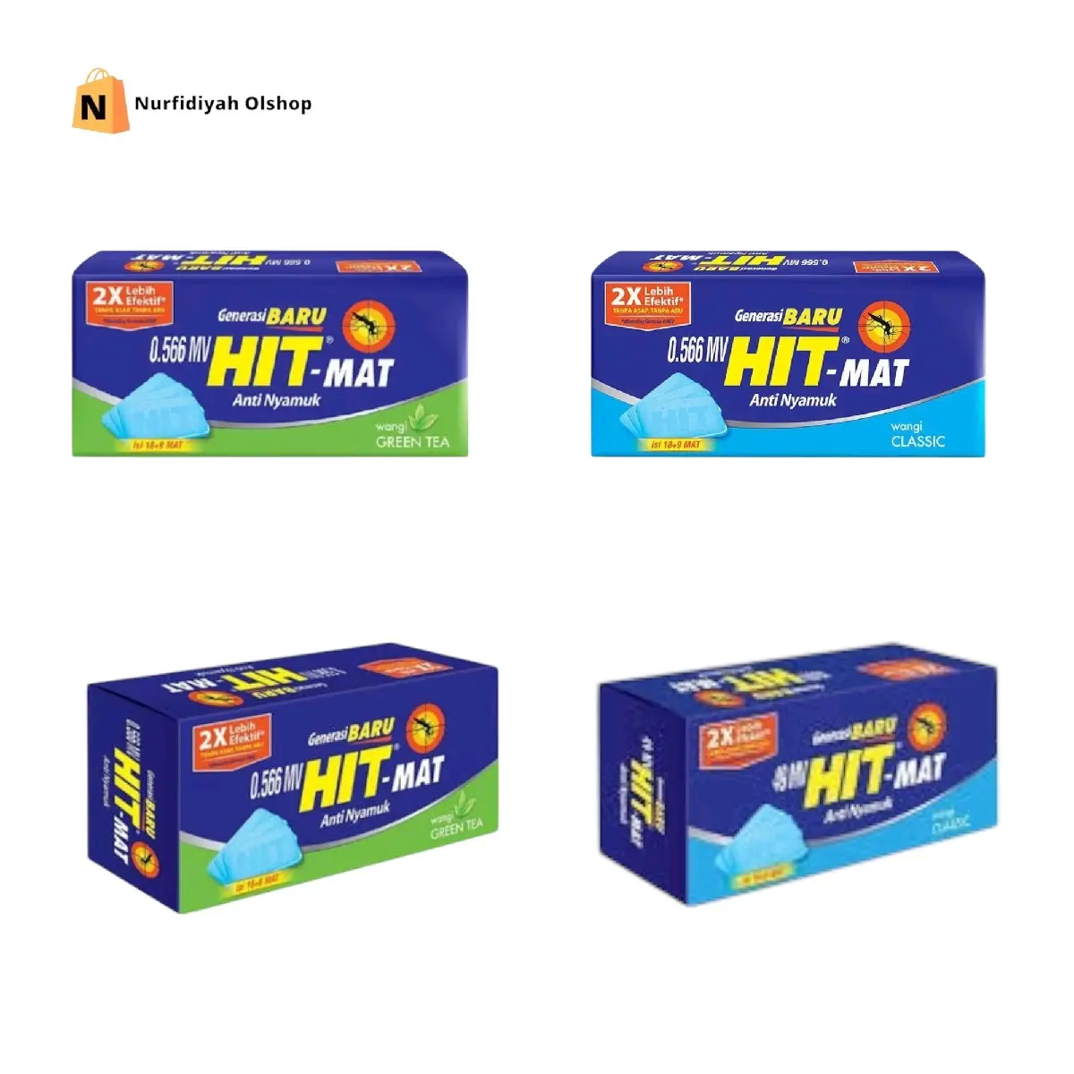 Hit Mat Elektrik Isi Ulang Kemasan 18+9 Mat Obat Anti Nyamuk Listrik