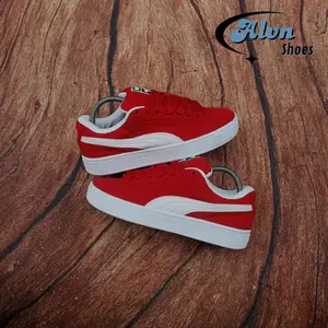 sepatu kasual p*ma suede xl klasik red white sneakers pria dan wanita bahan suede ukuran 36-44 Bisa Bayar Ditempat Snekers Shoes Casual Kerja