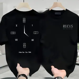 RUCAS T-shirt Baju Kaos Pria Distro Terbaru 2025 Hitam Putih Katun Combed 30s Premium Lengan Pendek