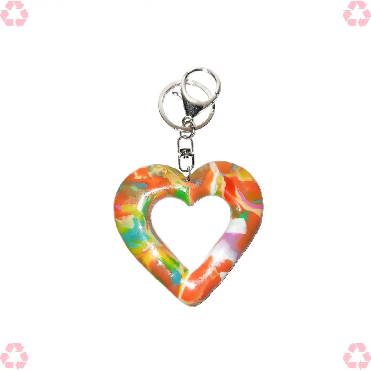 Recycle keychain | KC-006 - pop color tone