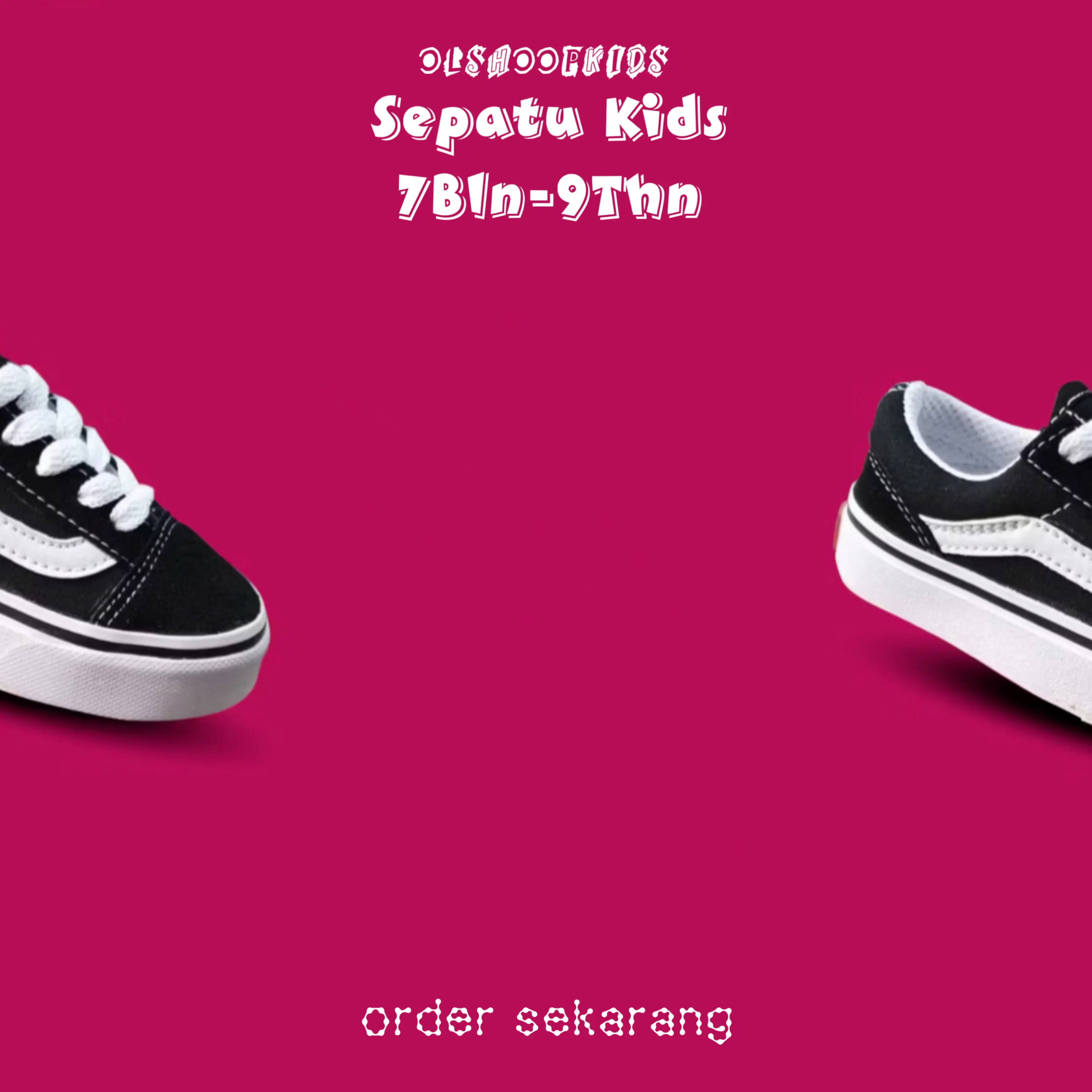 [ Livestream ] Sepatu anak laki laki model tali hitam putih | premium Fashion