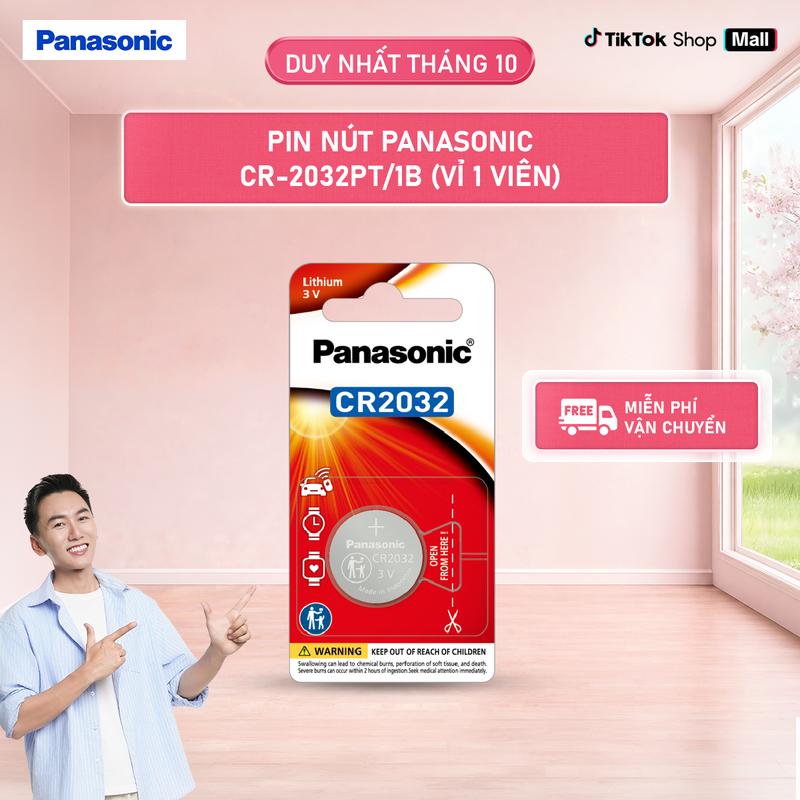Vỉ 1 viên Pin nút Panasonic CR-2032PT/1B